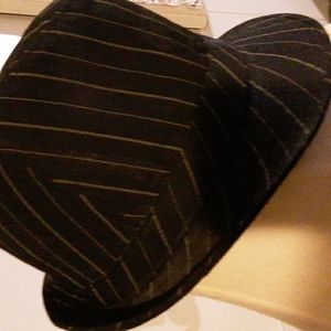Striped fedora hat
